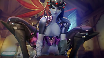 การรวบรวม Hentai ที่ไม่เซ็นเซอร์ที่มี Dva Mercy และ Widowmaker วัย 18 ปี