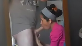 The Maid At Home Giving Me A Deepthroat Blowjob