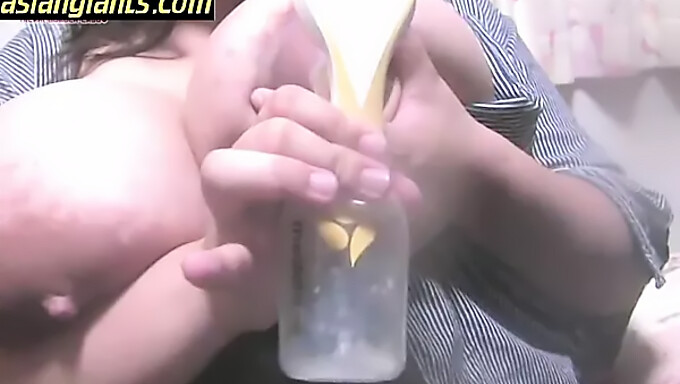 Huge Natural Asian Tits Produce Sweet Milk