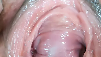 Wide Pussy Close-Up With Handjob And Orgasm