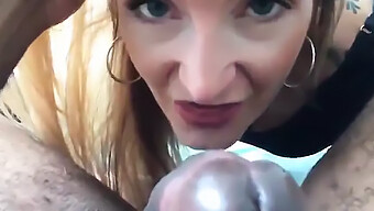 Stor Sort Pik Møder Stram Fisse I Pov Blowjob