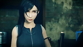 Final Fantasy Characters Cloud And Tifa Dalam Filem Anime Fantasi