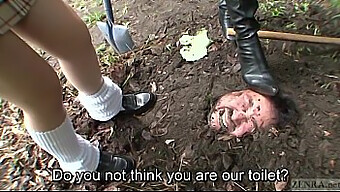 Japanese Teacher Humiliated Outdoors With Bdsm Pee Play