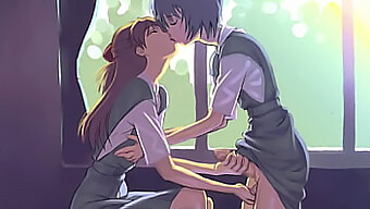 Sensual Anime Teen Kisses Ear In Close-Up Asmr Video